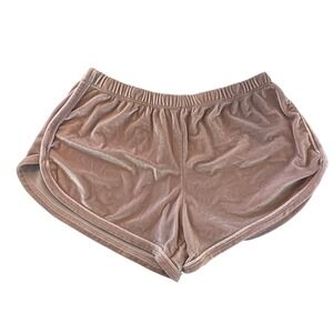 Brandy Melville‎ Velvet Shorts Pink OS One Size Casual Lounge Sleepwear